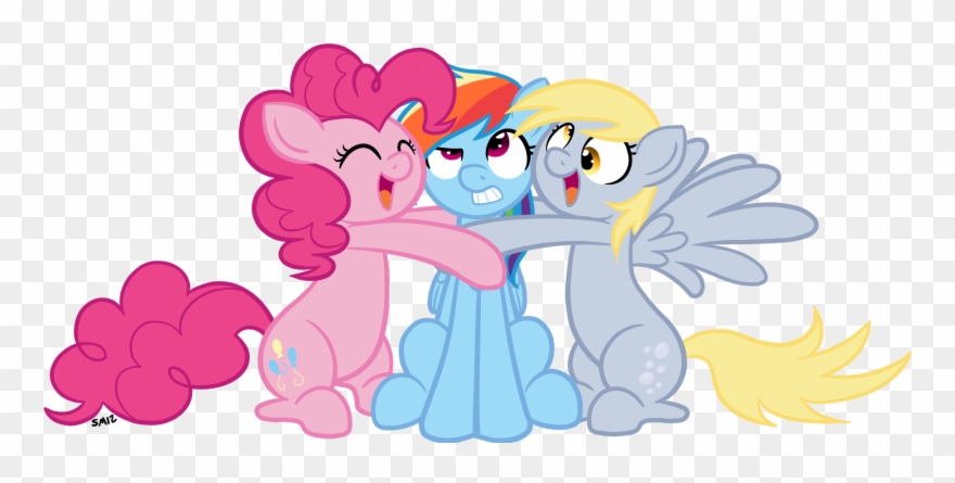 Smiz Pony Pinkie Pie Rainbow Dash Derpy Hooves Rarity - My Little Pony Bff Clipart