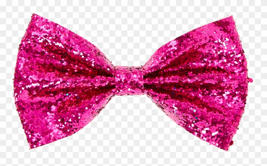 Pink Bow Clip Art Transparent - Transparent Pink Bow Png