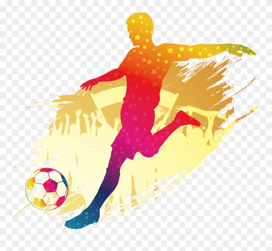Football Player Silhouette Clip Art Ⓒ - Silueta Jugadores De Futbol - Png Download