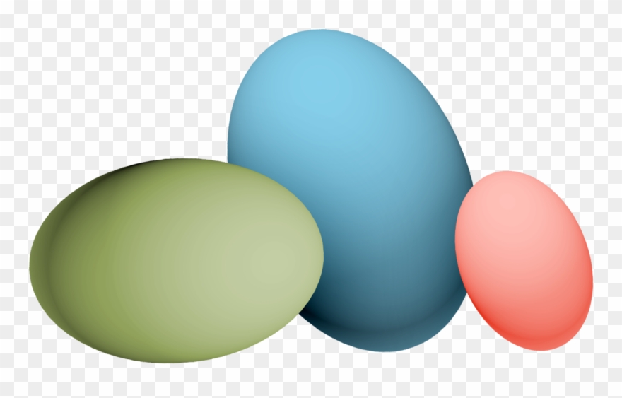 Easter Eggs - Circle Clipart