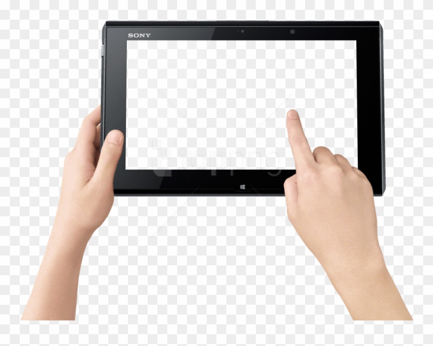 Free Png Download Finger Touch Tablet Png Images Background - Tablet Computer Clipart