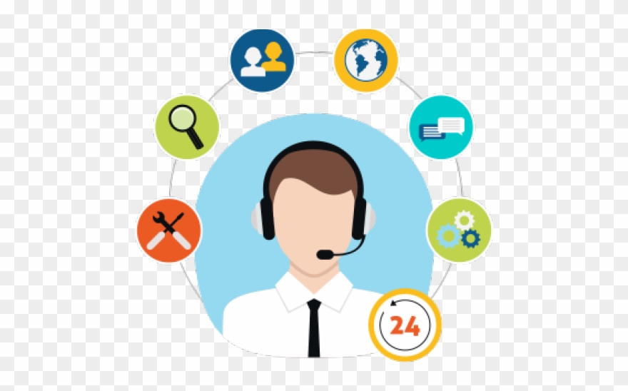 Professional Clipart Call Center Agent - Contact Center - Png Download