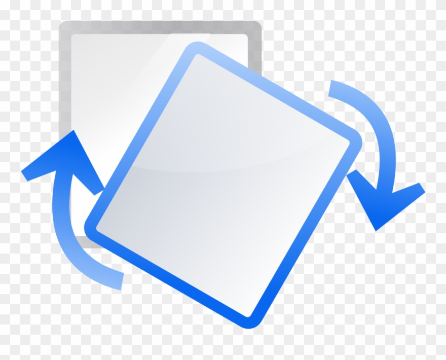 Oxygen480 Actions Transform Rotate - Rotate Image Icon Png Clipart