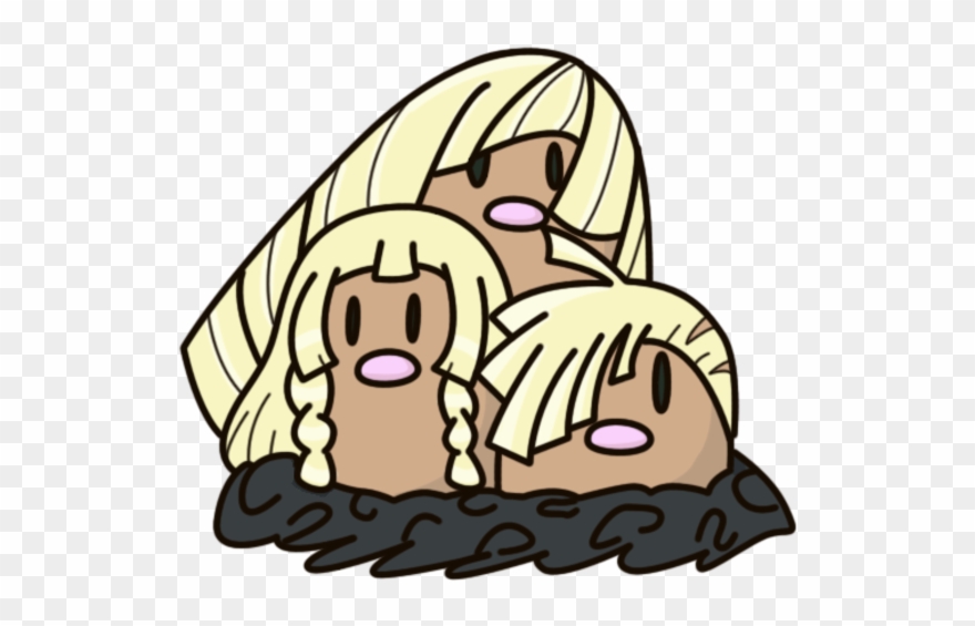 Pokémon Sun And Moon - Dugtrio Aether Form Clipart