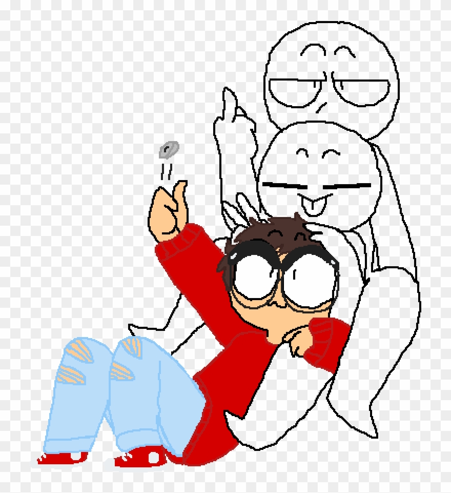 Flips Coin Nice - Cartoon Clipart