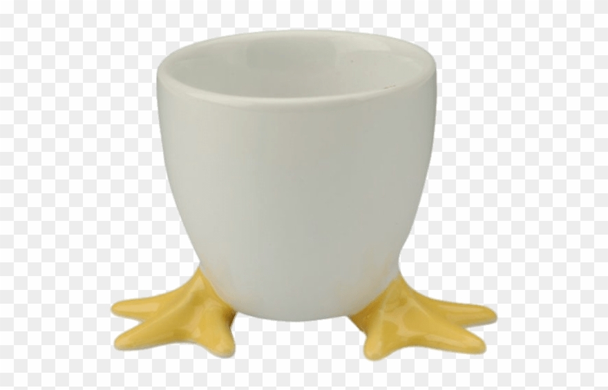 Egg Cup With Chicken Feet - Duck Feet Egg Cups Clipart
