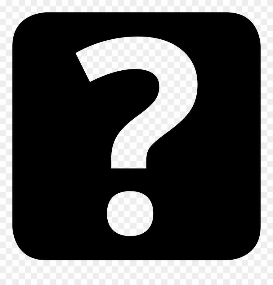 Convention Networking Sponsorship Questions Icon - Question Mark Square Icon Clipart