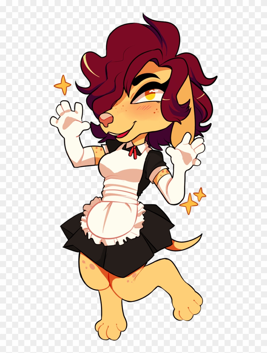 A French French Maid - Cartoon Clipart