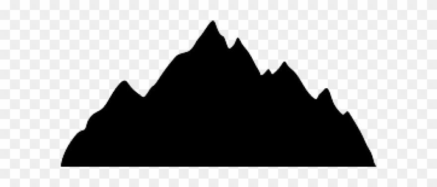 Range Clipart Mountain Profile - Silhouette Of A Mountain - Png Download