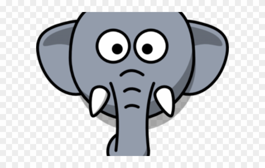 Trunk Clipart Elephant Mask - Easy Elephant Face Drawing - Png Download