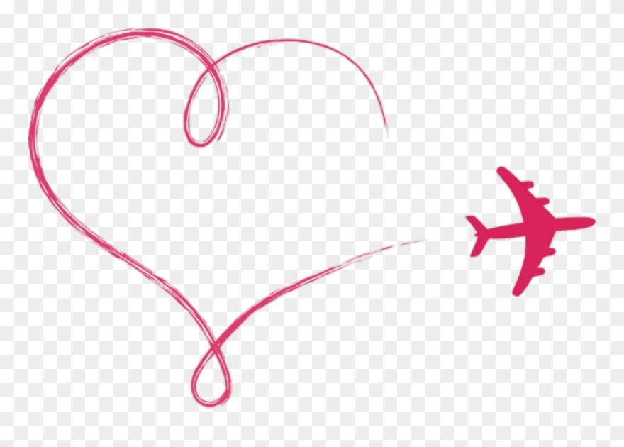 #airplane #love #travel #airport #air #traveler #travelmemories - Airplane Long Distance Relationship Clipart