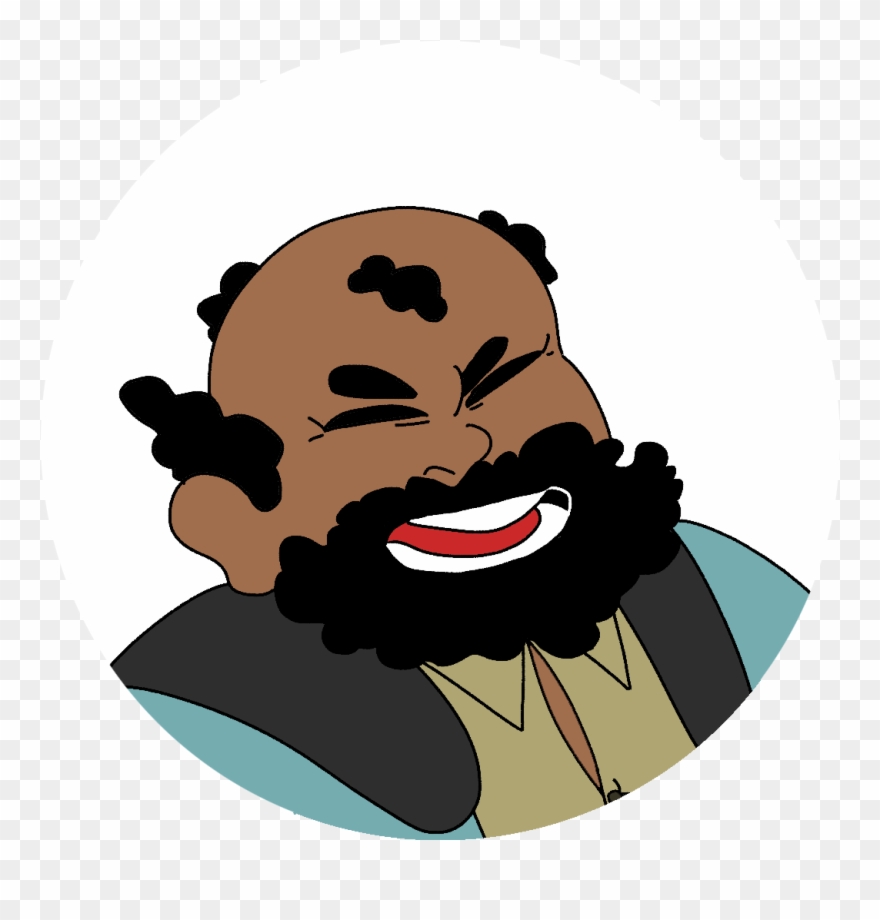 Has A Hearty Laugh - Cartoon Clipart