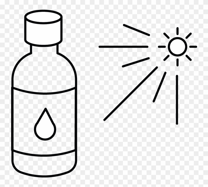 Store Your Oils Out Of Direct Sunlight - Line Art Clipart