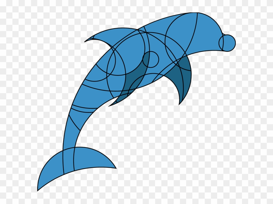 Fox Cut Dolphin Cut Clipart