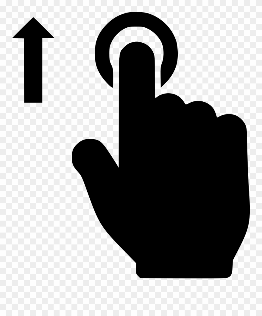 Tap And Move Up Comments Clipart