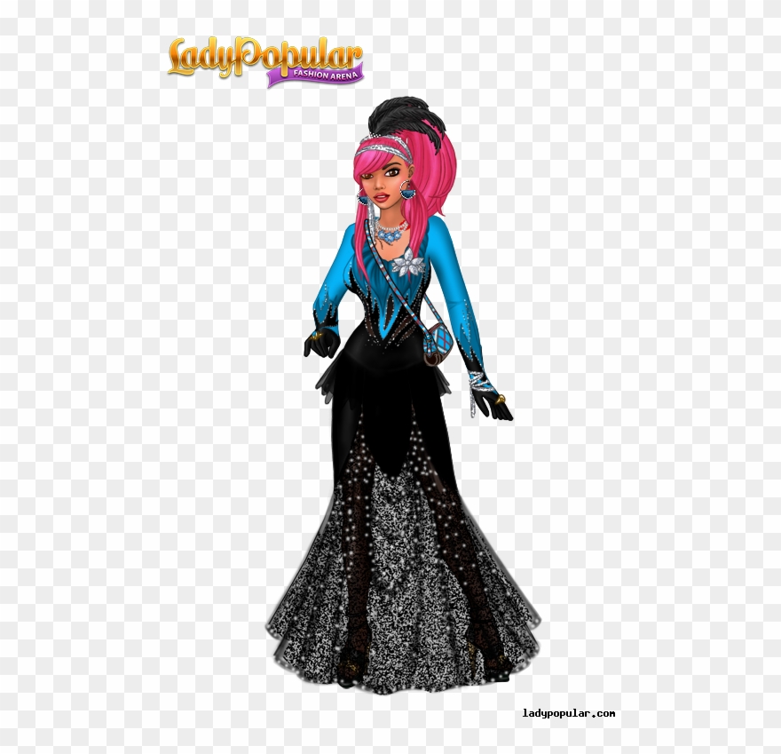 Hostess In Distress -black Parade Engagement Party - Lady Popular Fashion Arena Clipart