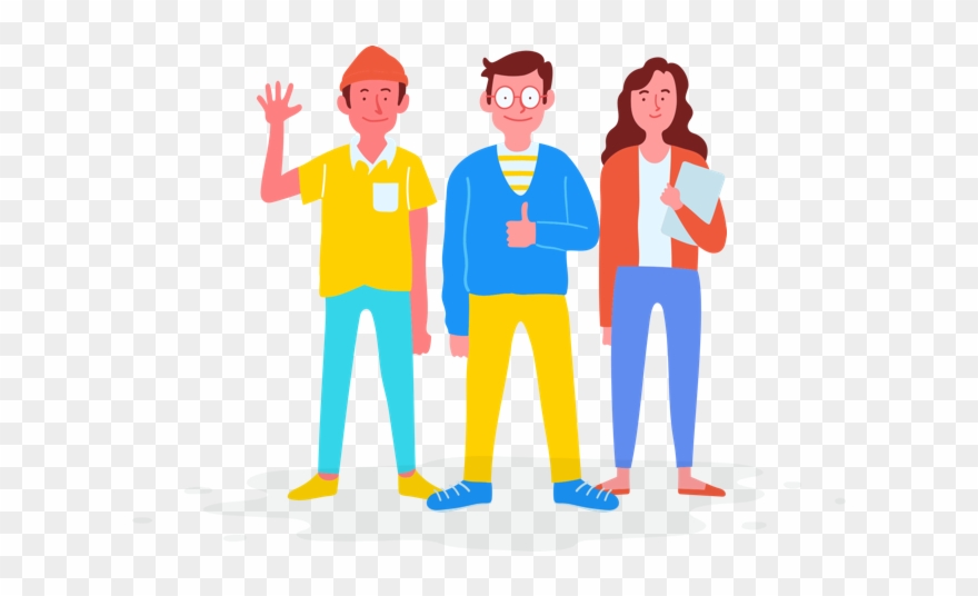 Ai Assistants Waving - Illustration Clipart