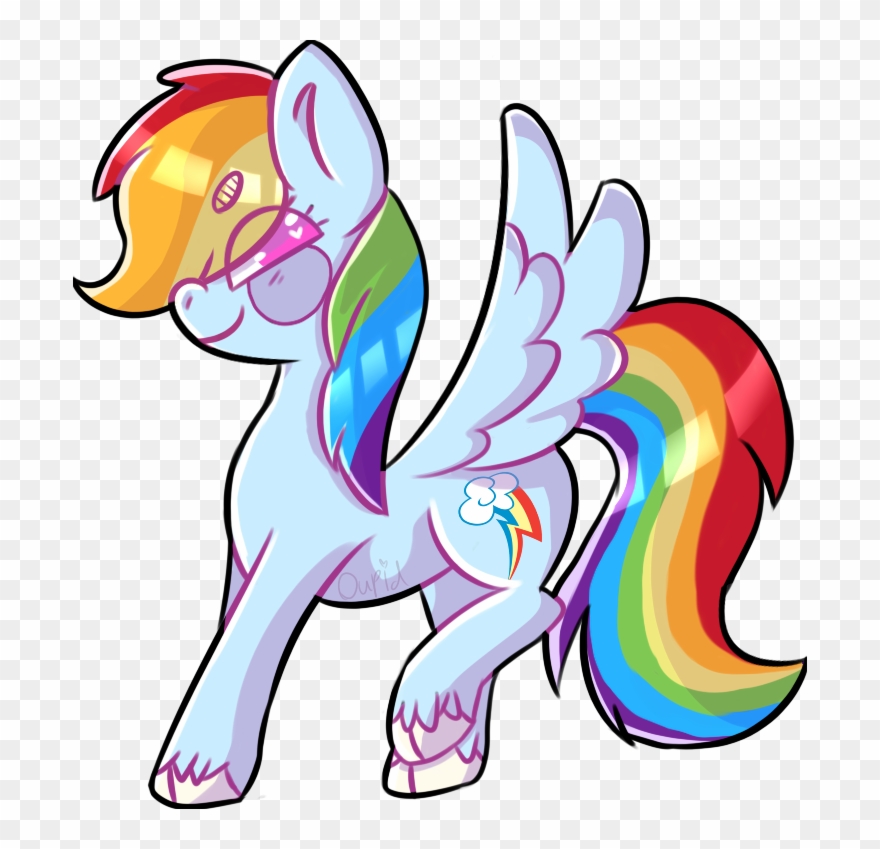 Edge-horsu, Backwards Cutie Mark, Rainbow Dash, Safe, - Cartoon Clipart