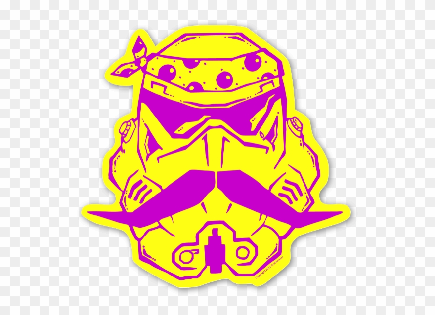 Trooper Tear Purple - Illustration Clipart