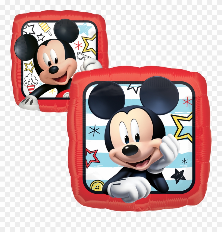 Mickey Roadster Racers - Mickey Square Helium Balloon Clipart