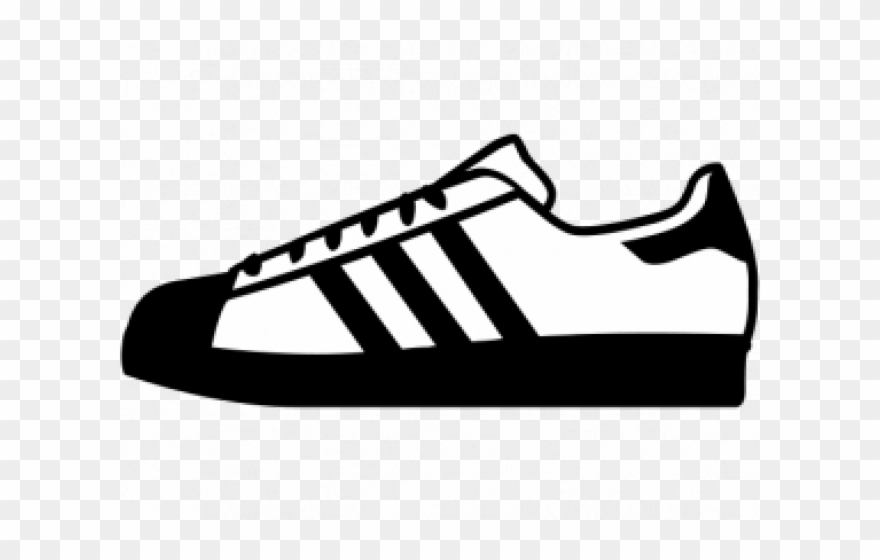Trainers Clipart Black And White - Png Download