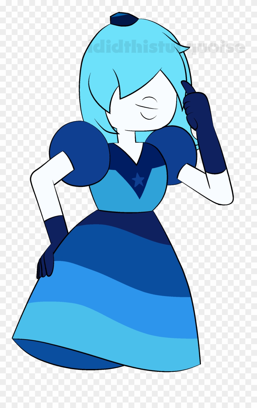 Aqua Sapphire - Cartoon Clipart