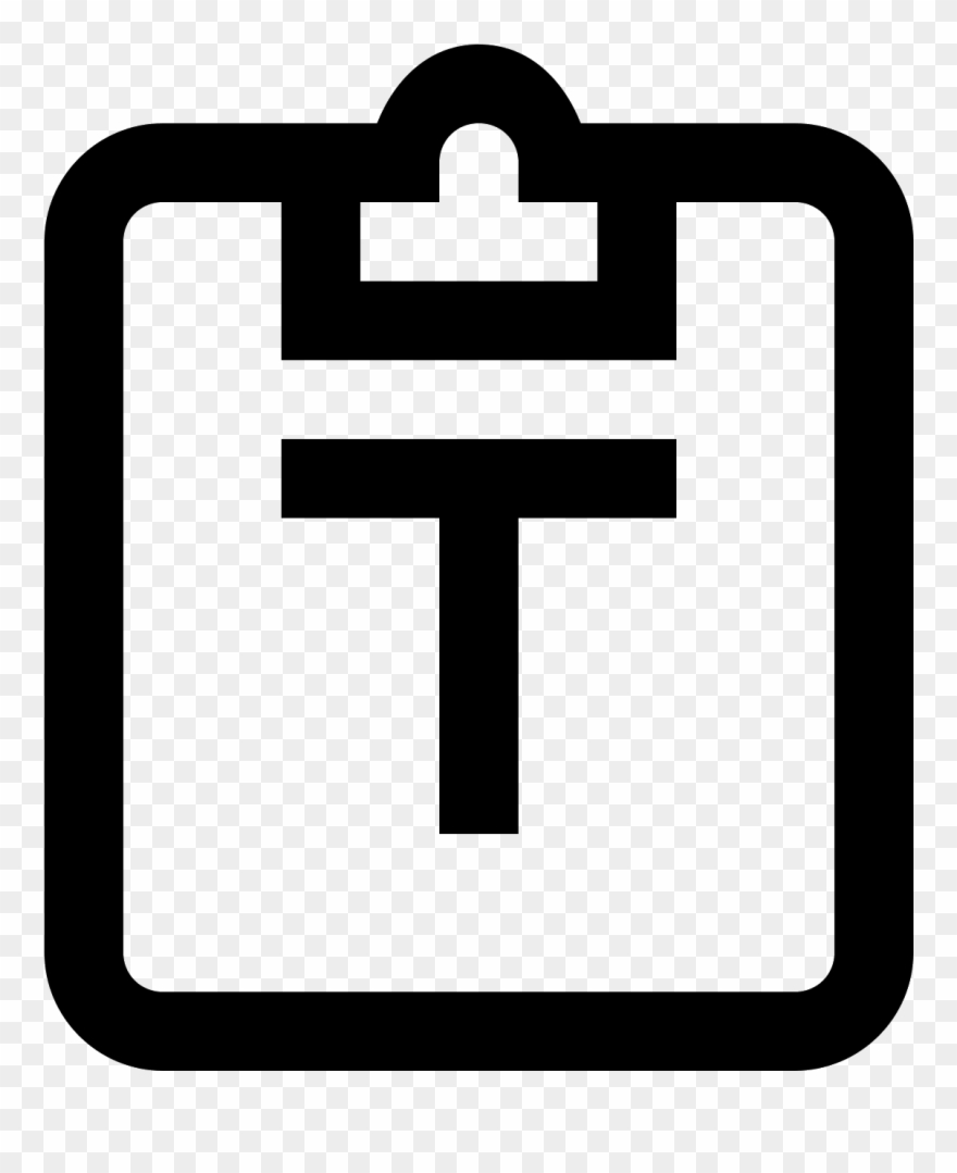 Paste As Text Icon - Treatment Plan Icon Clipart
