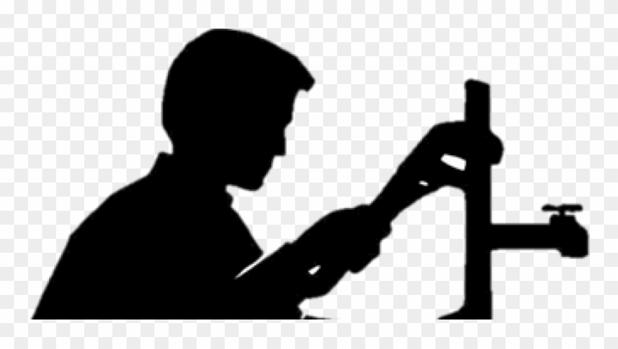 The Right Skill's - Plumber Silhouette Clipart
