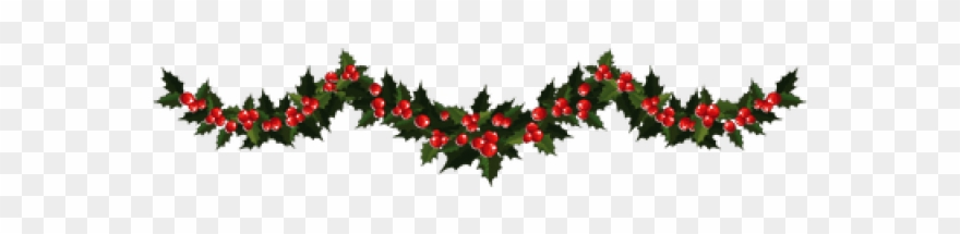 Clip Art Holiday Garland - Png Download
