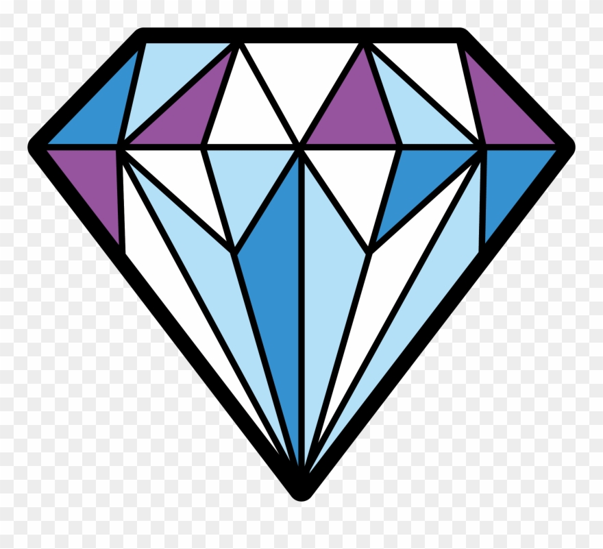 Diamonds Clipart Colorful - صور الماس مرسومه - Png Download