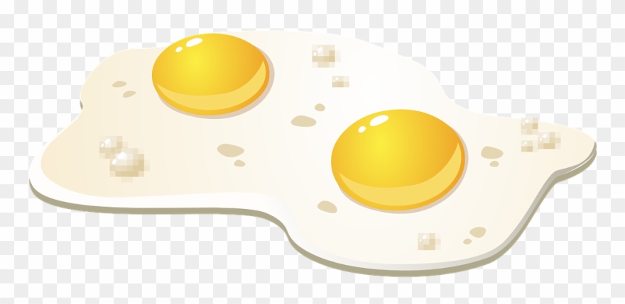 Los Huevos, Desayuno, Yema De Huevo, Yemas, Proteína - Fried Eggs Cartoon Transparent Clipart