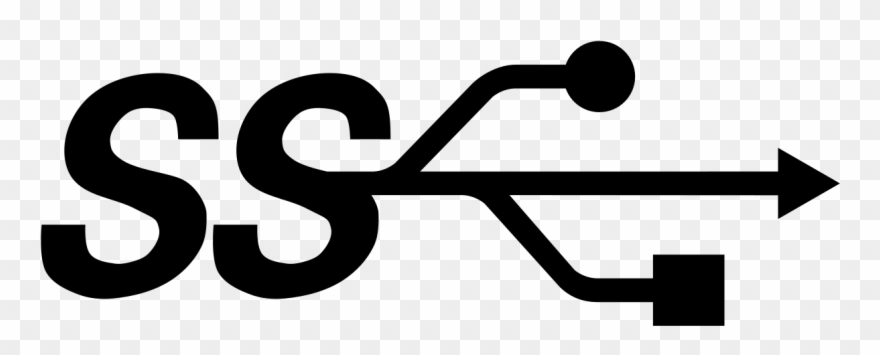 Usb Superspeed Trident Logo - Usb 3.0 Logo Png Clipart