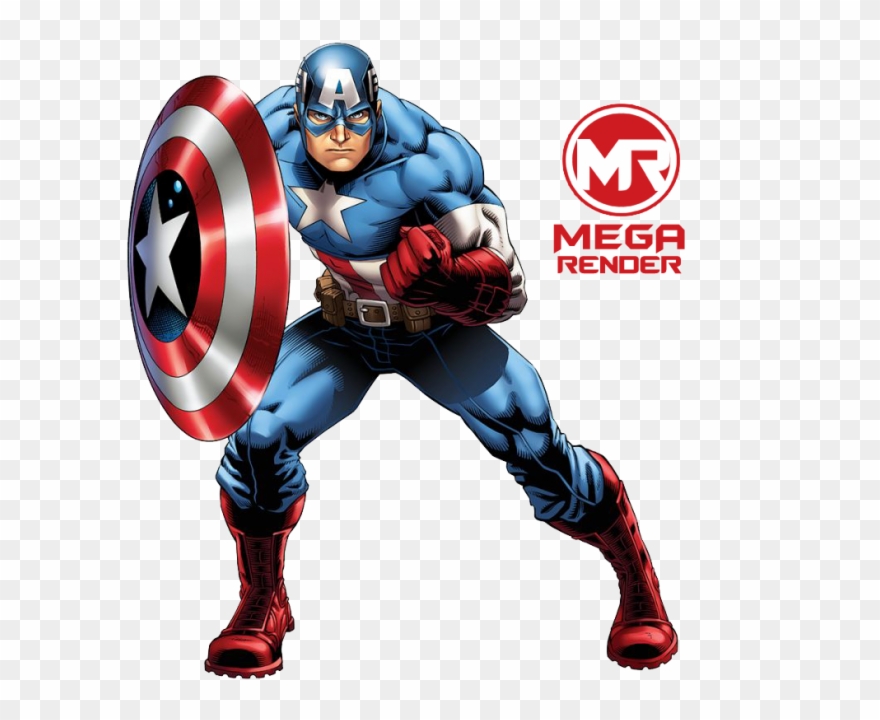 Capitao America Desenho Png - Marvel Cinematic Universe Free Clipart