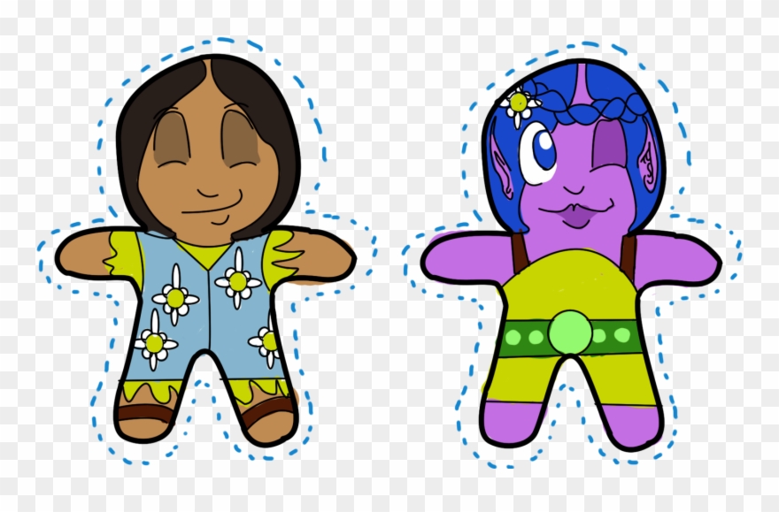 Dolls That Are Block Colours - Cartoon Clipart