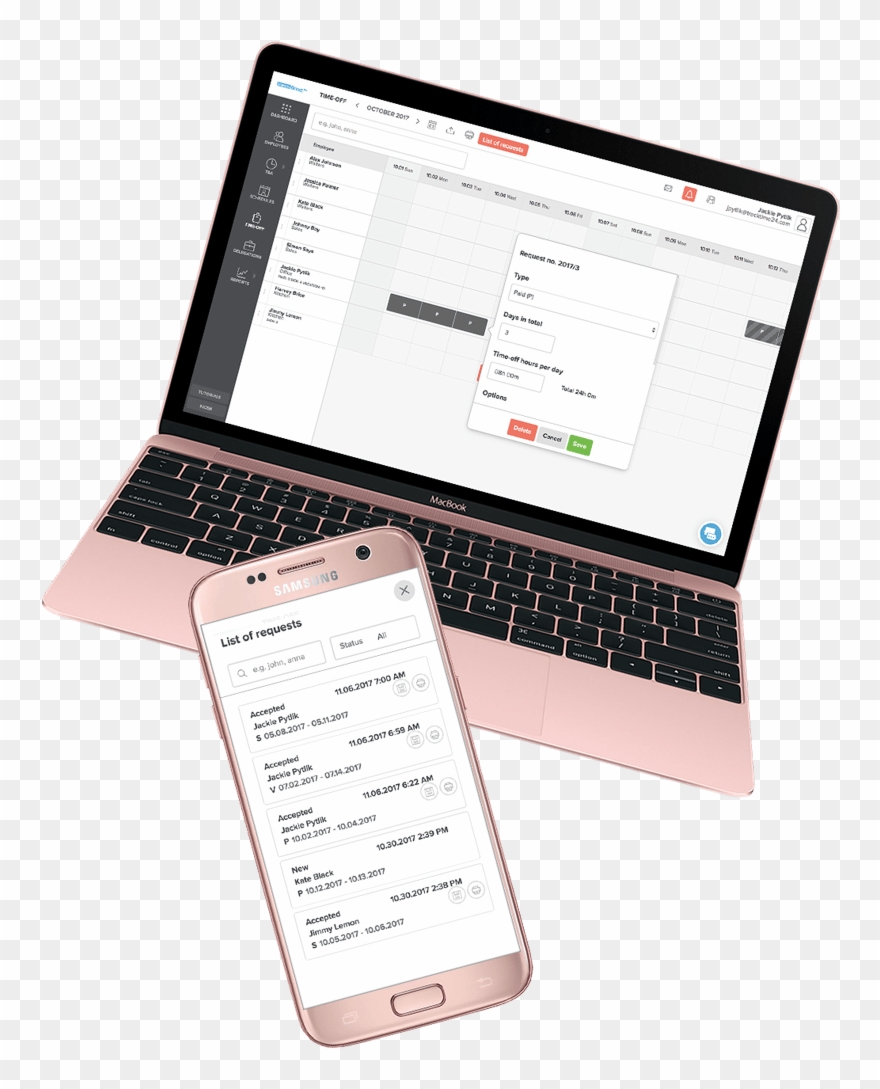 Absence Management - Netbook Clipart