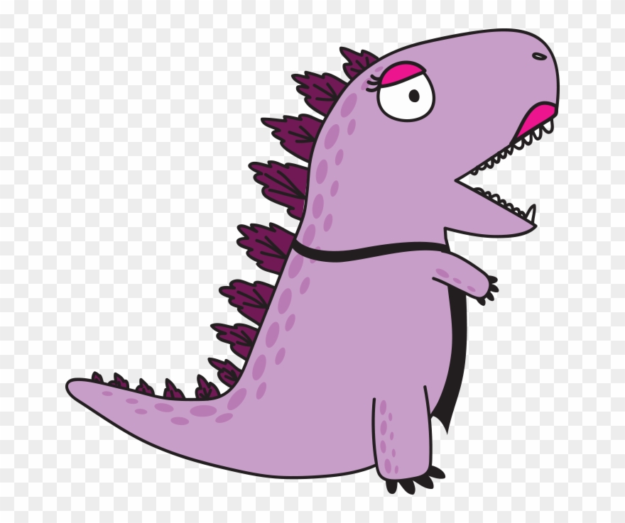 03 Dec Godzilla-right - Cartoon Clipart