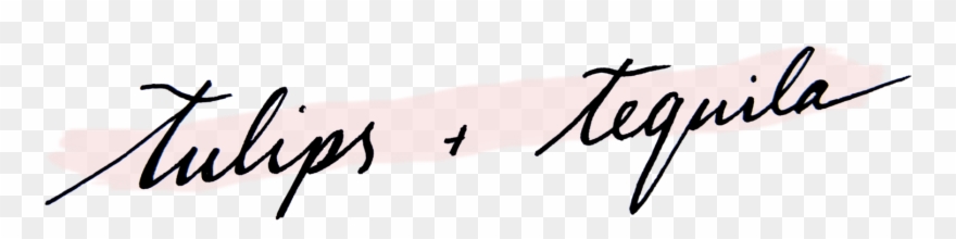 Tulips & Tequila - Calligraphy Clipart