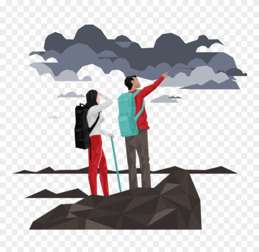 The Hiker's 12 Commandments - Illustration Clipart