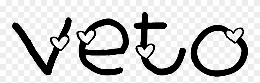 Veto Cute Hearts Shirts - Calligraphy Clipart