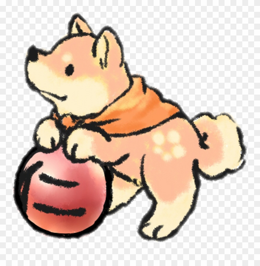 Okami Sticker - Cute Shiba Inu Anime Clipart