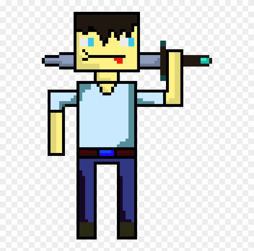 Pixel Avatar Sword Clipart