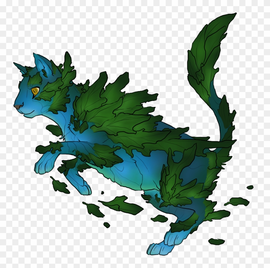 Have A Kelp Kitty - Tuxedo Floracat Flight Rising Clipart