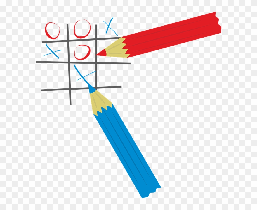 Tic Tac Toe, Play, Competition, Pens, Tournament - Tic Tac Toe Clip Art - Png Download