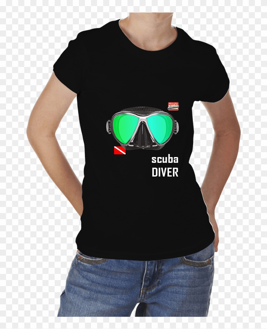 Scuba Mask Logo T Shirt Shop Simply - Active Shirt Clipart