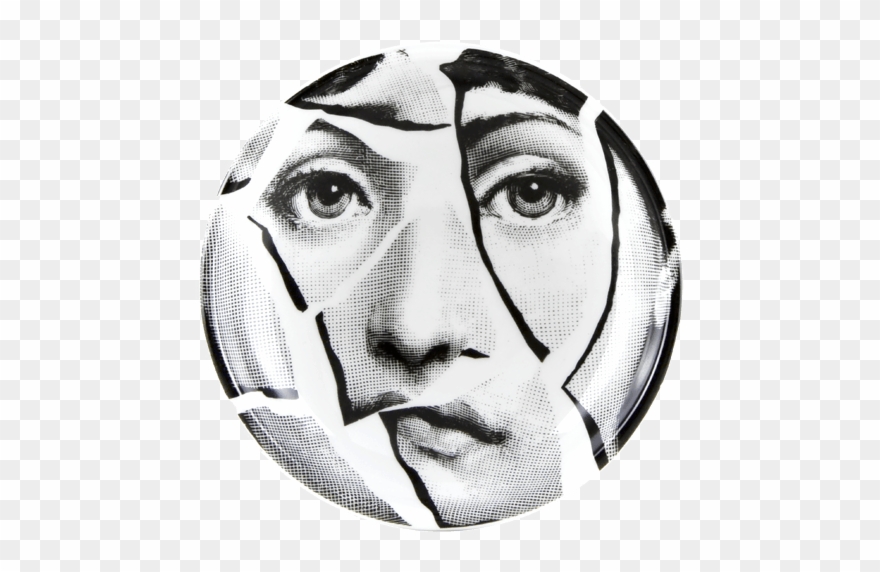 Round Ashtray Tema E Variazioni N°2 - Fornasetti Plates Clipart