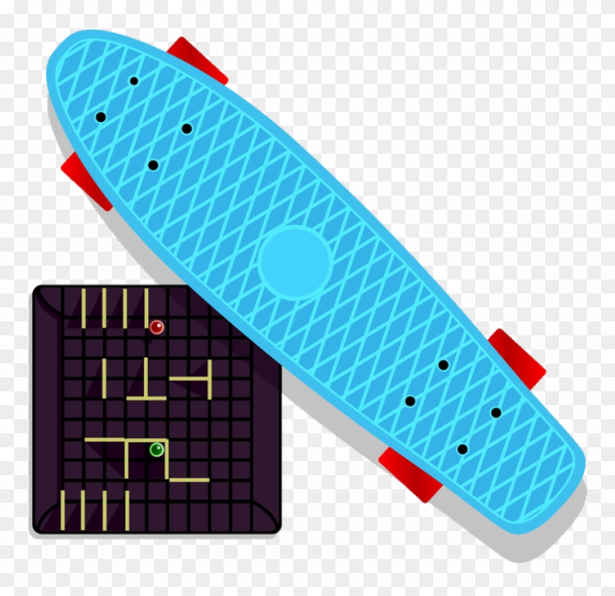 Bay Leung - Longboarding Clipart