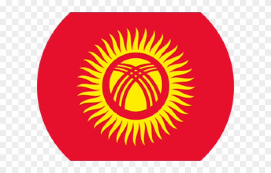 Kyrgyzstan Flag Clipart Vector - Kyrgyzstan Flag - Png Download