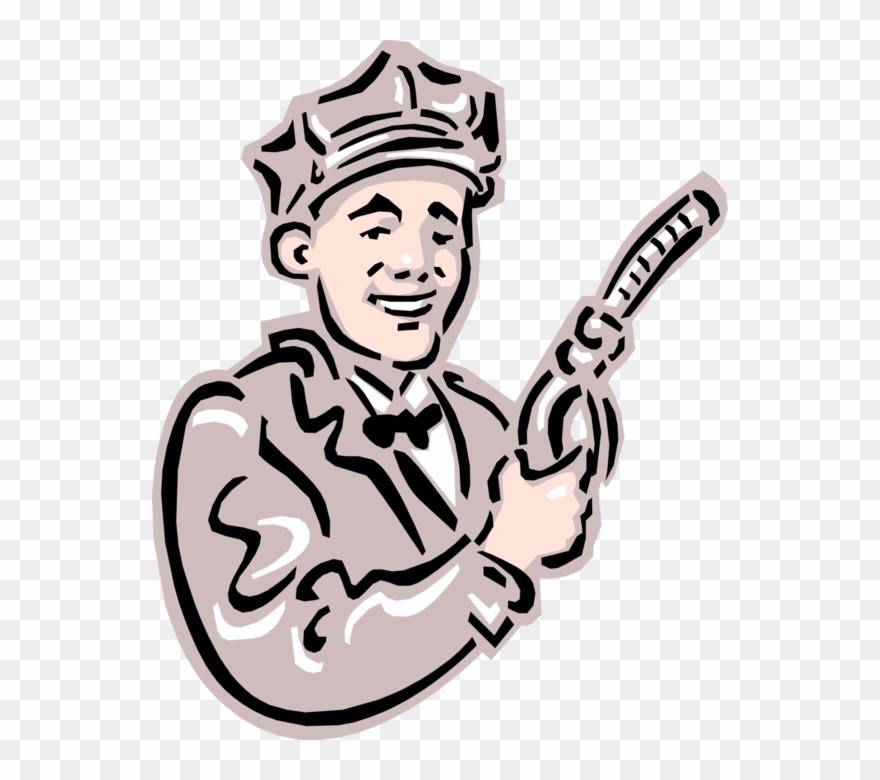 Vector Illustration Of 1950's Vintage Style Gas Station - Gas Station Attendant Clipart