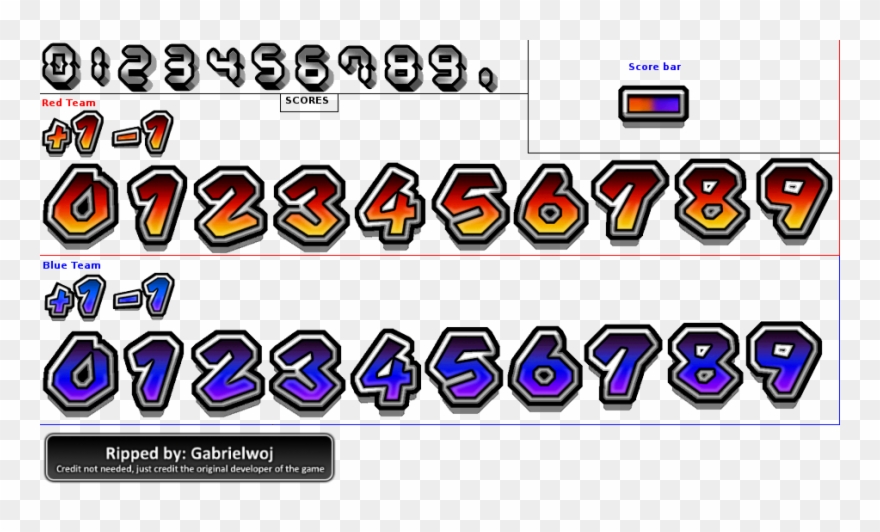 Click For Full Sized Image Numbers - Mario Kart Numbers Clipart
