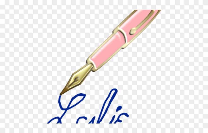 Clipart Pen Autograph - Calligraphy - Png Download
